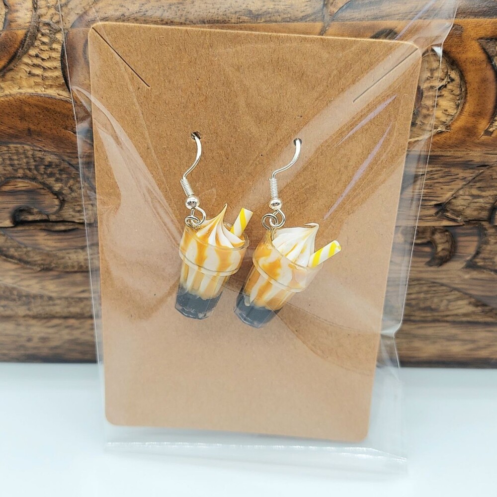 3D Milkshake Earrings